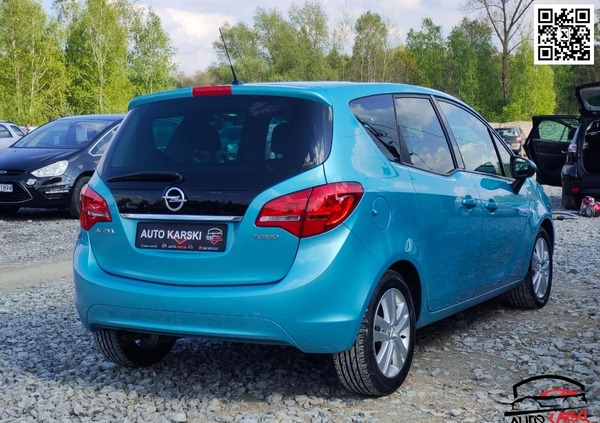 Opel Meriva cena 21500 przebieg: 202452, rok produkcji 2010 z Jeziorany małe 742